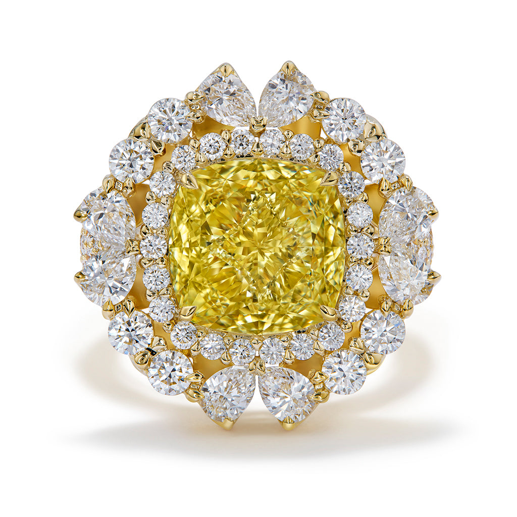 Auction Yellow Diamonds For Sale Fancy Yellow Canary Diamond Ring