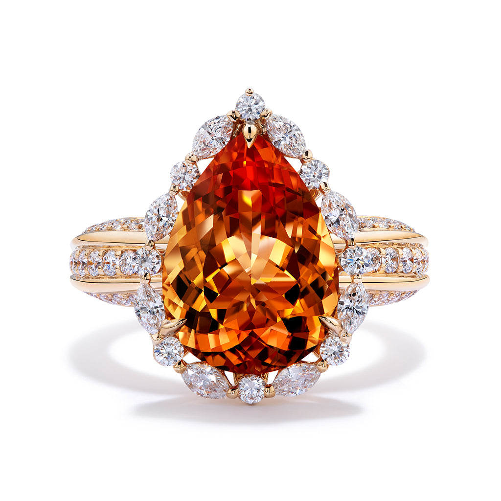 【order】ImperialTopaz  orange yellow 10.96ct Imperial Topaz