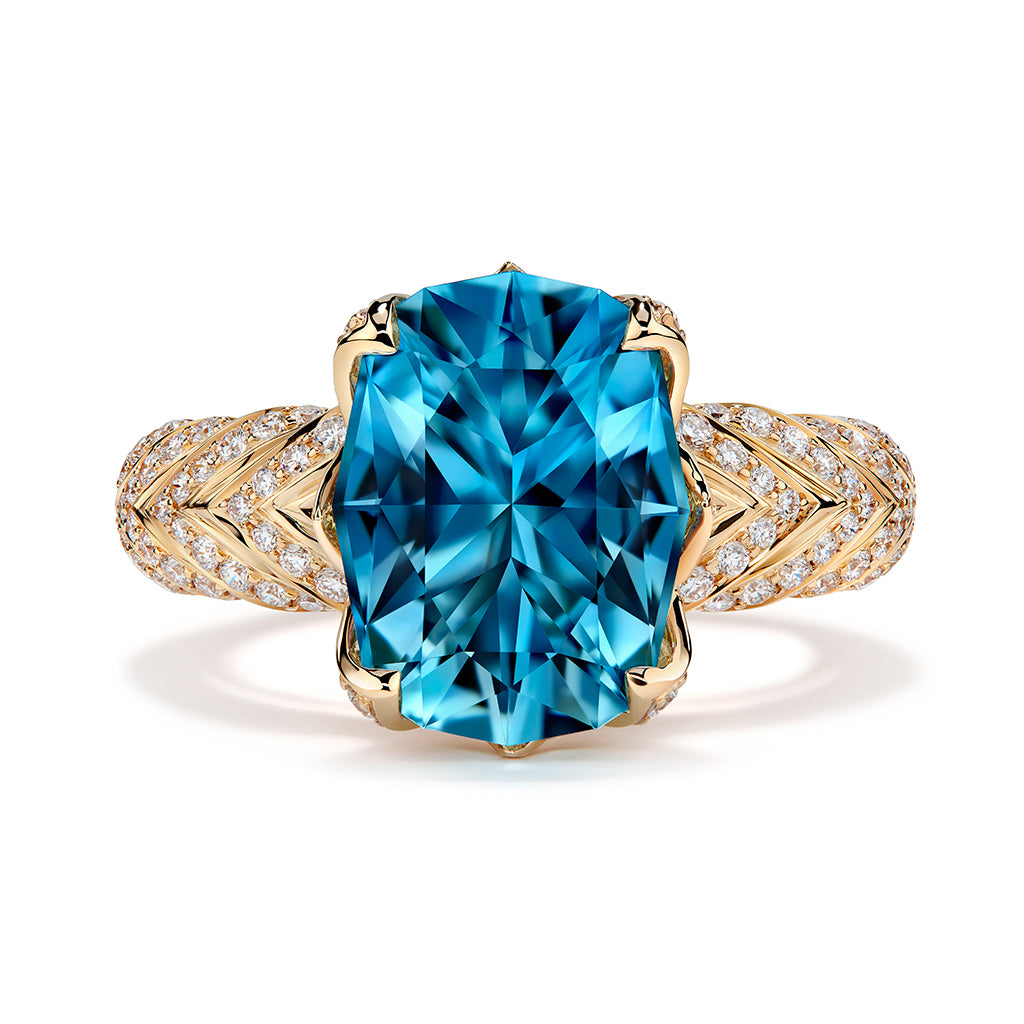 マリンクリスタル サンタマリアアクアマリン ダイヤモンドネックレス AQ 0.74ct D