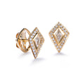 Load image into Gallery viewer, The Golden Kites D Flawless Diamond Earrings set in 18K Yellow Gold