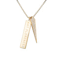 Load image into Gallery viewer, D Flawless Diamond Necklace set in 18K Yellow Gold