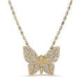 Bild in Galerie-Betrachter laden, D Flawless Diamond Necklace set in 18K Yellow Gold
