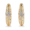 Load image into Gallery viewer, D Flawless Diamond Earrings set in 18K Yellow Gold