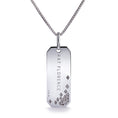 Load image into Gallery viewer, D Flawless Diamond Necklace set in 18K White Gold