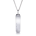 Load image into Gallery viewer, D Flawless Diamond Necklace set in 18K White Gold