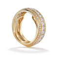 Load image into Gallery viewer, The Channel D Flawless Diamond Ring set in 18K Yellow Gold