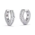 Bild in Galerie-Betrachter laden, The Channel D Flawless Diamond Earrings set in 18K White Gold