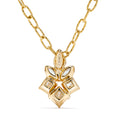 Load image into Gallery viewer, D Flawless Diamond Necklace set in 18K Yellow Gold