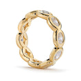 Load image into Gallery viewer, The Elliptical D Flawless Diamond Ring set in 18K Yellow Gold