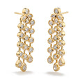 Load image into Gallery viewer, The Rain Drops D Flawless Diamond Earrings set in 18K Yellow Gold