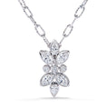 Load image into Gallery viewer, D Flawless Diamond Necklace set in 18K White Gold