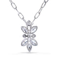 Load image into Gallery viewer, D Flawless Diamond Necklace set in 18K White Gold