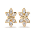 Load image into Gallery viewer, D Flawless Diamond Earrings set in 18K Yellow Gold