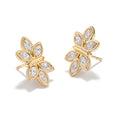 Load image into Gallery viewer, D Flawless Diamond Earrings set in 18K Yellow Gold