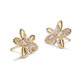Bild in Galerie-Betrachter laden, D Flawless Diamond Earrings set in 18K Yellow Gold