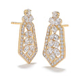 Load image into Gallery viewer, D Flawless Diamond Earrings set in 18K Yellow Gold