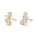 Load image into Gallery viewer, D Flawless Diamond Earrings set in 18K Yellow Gold