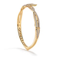Load image into Gallery viewer, D Flawless Diamond Bangle set in 18K Yellow Gold