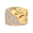 Bild in Galerie-Betrachter laden, D Flawless Diamond Ring set in 18K Yellow Gold