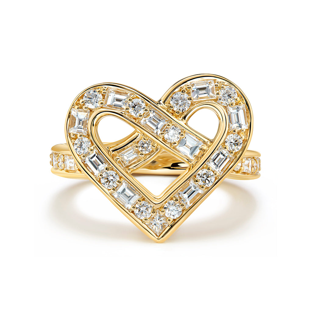 D Flawless Diamond Ring set in 18K Yellow Gold – Kat Florence