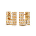 Load image into Gallery viewer, D Flawless Diamond Earrings set in 18K Yellow Gold