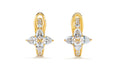 Load image into Gallery viewer, D Flawless Diamond Earrings set in 18K Yellow Gold