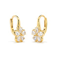 Bild in Galerie-Betrachter laden, D Flawless Diamond Earrings set in 18K Yellow Gold