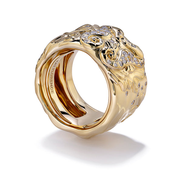 D Flawless Diamond Ring set in 18K Gold