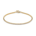 Load image into Gallery viewer, The D Flawless Diamonds BraceletÊ set in 18K Yellow Gold