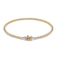 Load image into Gallery viewer, D Flawless Diamond Bracelet set in 18K Yellow Gold