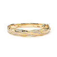 Bild in Galerie-Betrachter laden, D Flawless Diamond Bangle set in 18K Yellow Gold