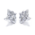 Load image into Gallery viewer, The Starstruck D Flawless Diamond Earrings set in 18K White Gold