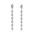 Load image into Gallery viewer, D Flawless Diamond Earrings set in 18K White Gold