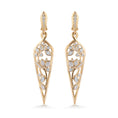 Bild in Galerie-Betrachter laden, D Flawless Diamond Earrings set in 18K Yellow Gold