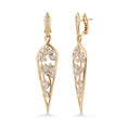 Bild in Galerie-Betrachter laden, D Flawless Diamond Earrings set in 18K Yellow Gold