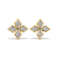 Load image into Gallery viewer, D Flawless Diamond Earrings set in 18K Yellow Gold
