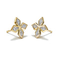 Load image into Gallery viewer, The Clover Kites D Flawless Diamond Earrings set in 18K Yellow Gold