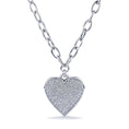 Load image into Gallery viewer, D Flawless Diamond Necklace set in 18K White Gold