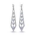 Load image into Gallery viewer, D Flawless Diamond Earrings set in 18K White Gold
