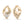 Load image into Gallery viewer, Fluid D Flawless Diamond Earrings set in 18K Gold
