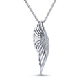 Load image into Gallery viewer, The Dragonfly Wing D Flawless Diamond Necklace set in 18K White Gold
