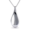 Load image into Gallery viewer, The Golden Drop D Flawless Diamond NecklaceÊ set in 18K White Gold
