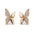Load image into Gallery viewer, D Flawless Diamond Earrings set in 18K Yellow Gold