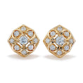 Load image into Gallery viewer, D Flawless Diamond Earrings set in 18K Yellow Gold