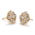 Load image into Gallery viewer, The Cherry Blossom D Flawless Diamond EarringsÊ set in 18K Yellow Gold