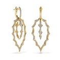 Bild in Galerie-Betrachter laden, D Flawless Diamond Earrings set in 18K Yellow Gold