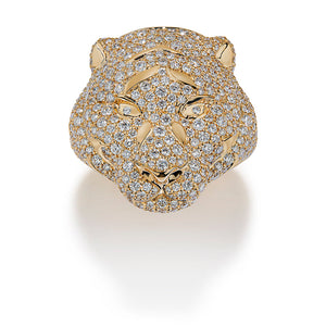D Flawless Diamond Ring set in 18K Yellow Gold