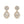 Load image into Gallery viewer, D Flawless Diamond Earrings set in 18K Yellow Gold
