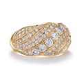 Load image into Gallery viewer, The Cascading Light D Flawless Diamond RingÊ set in 18K Yellow Gold