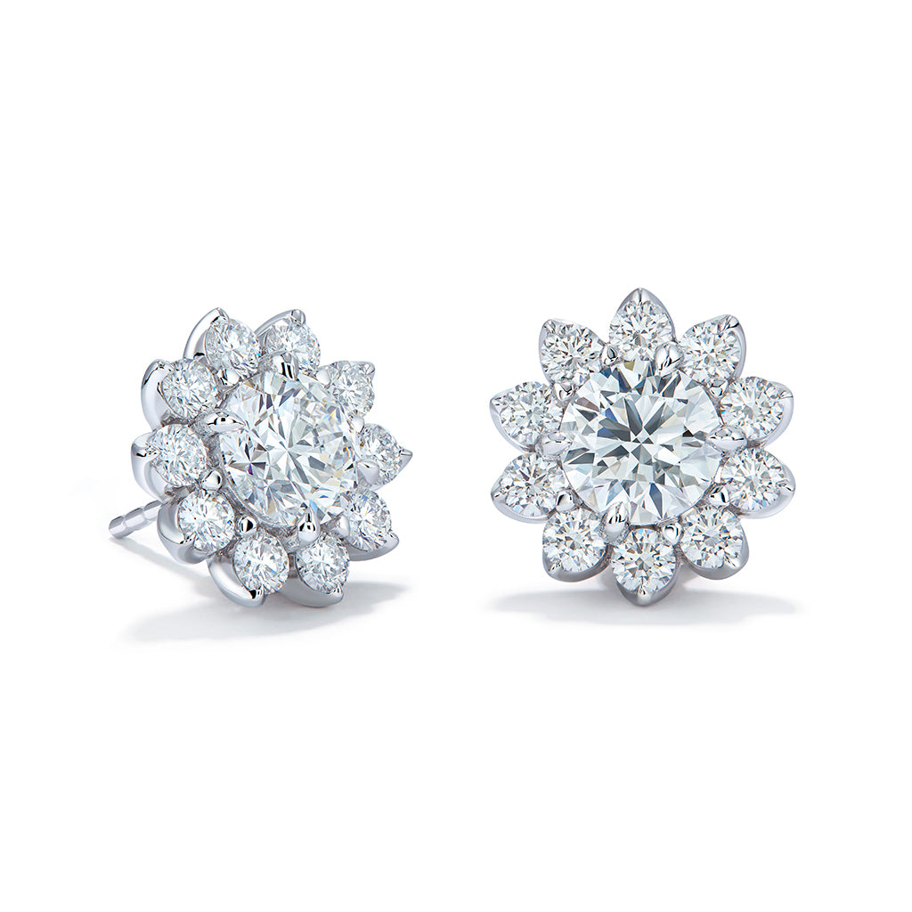 D Flawless Golconda Diamond Earrings with D Flawless Diamonds set in Platinum